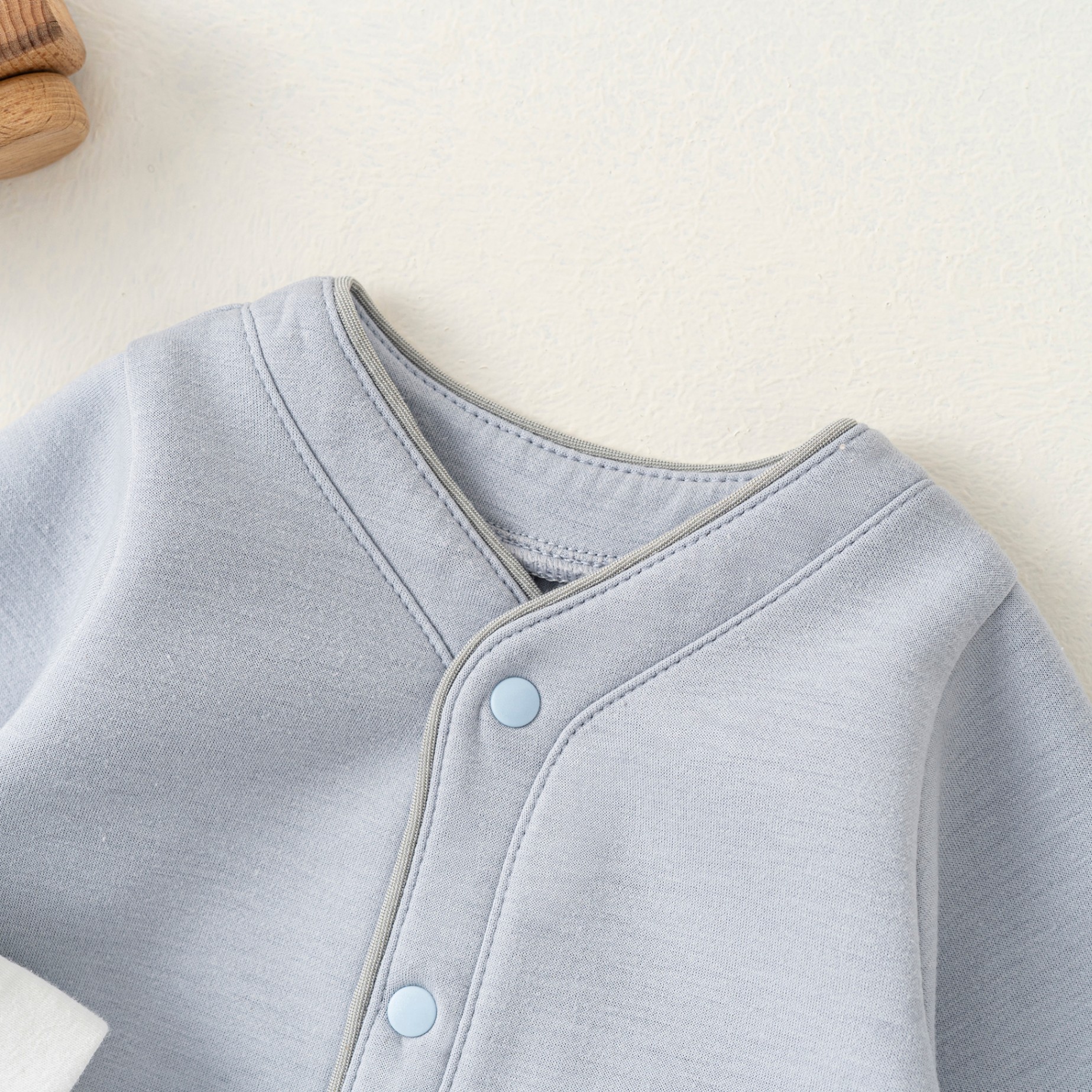 Bộ SS cài giữa DT (0-6M) Trắng