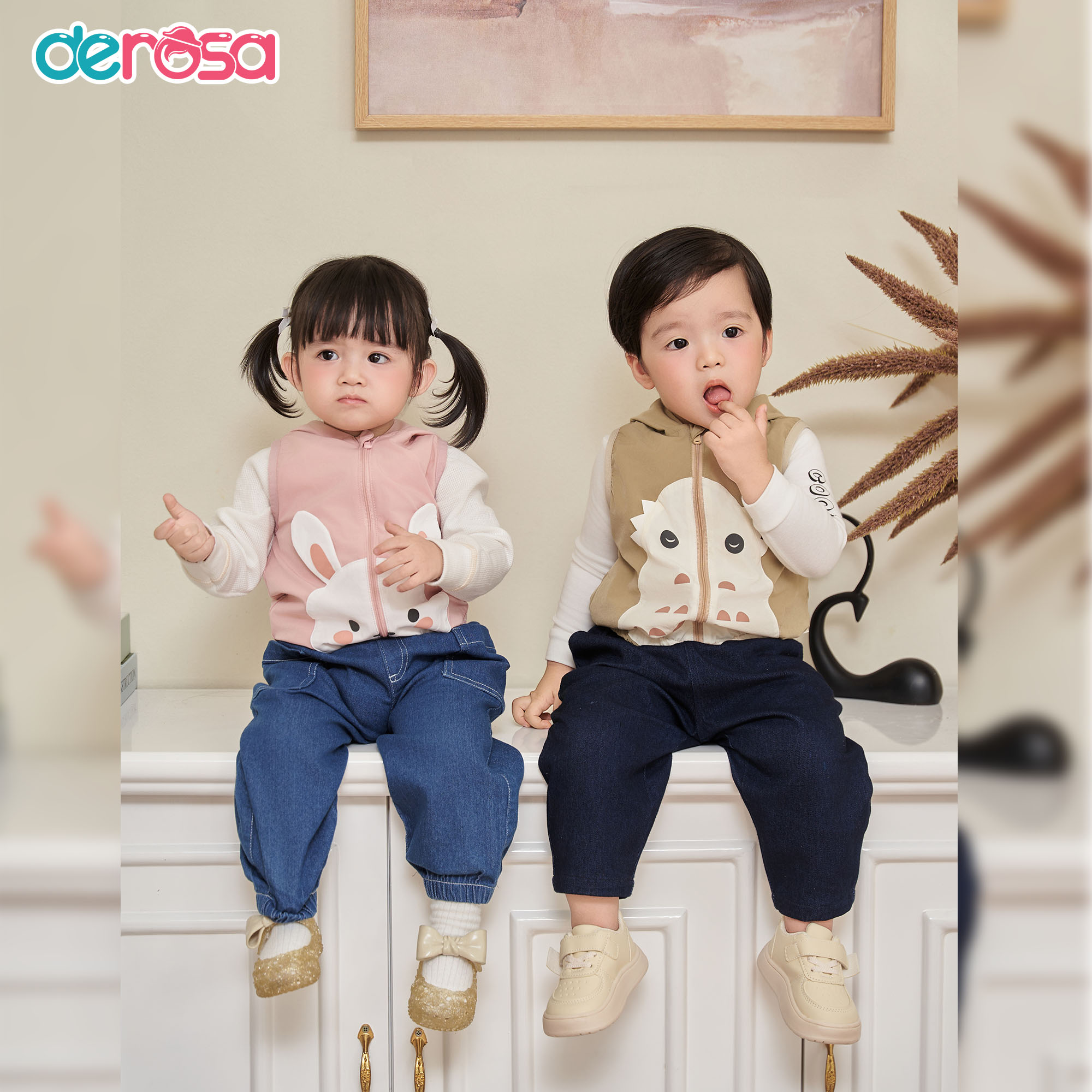 Áo gile gió BG (6-36M) Hồng