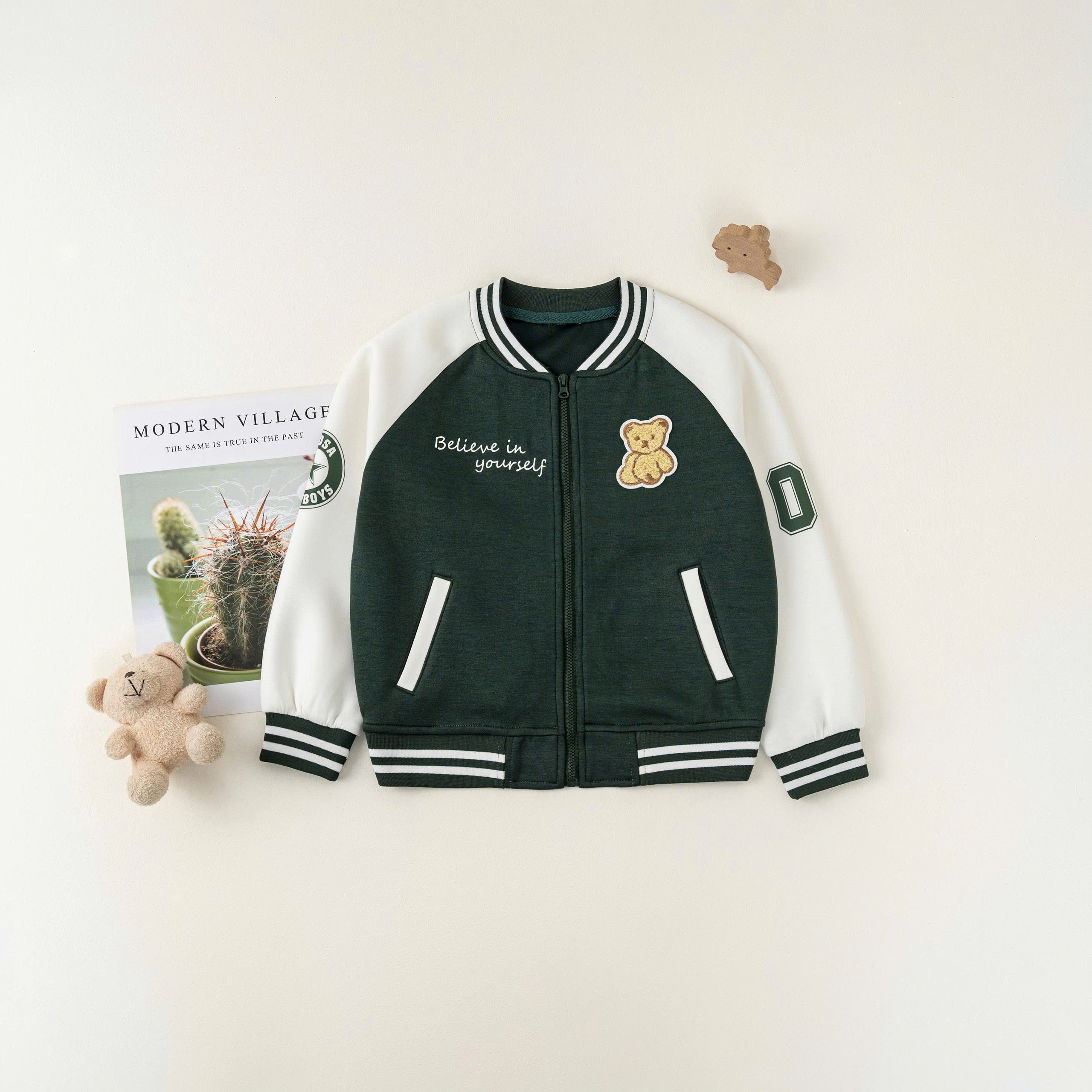 Áo khoác Bomber (1-4Y) Đỏ