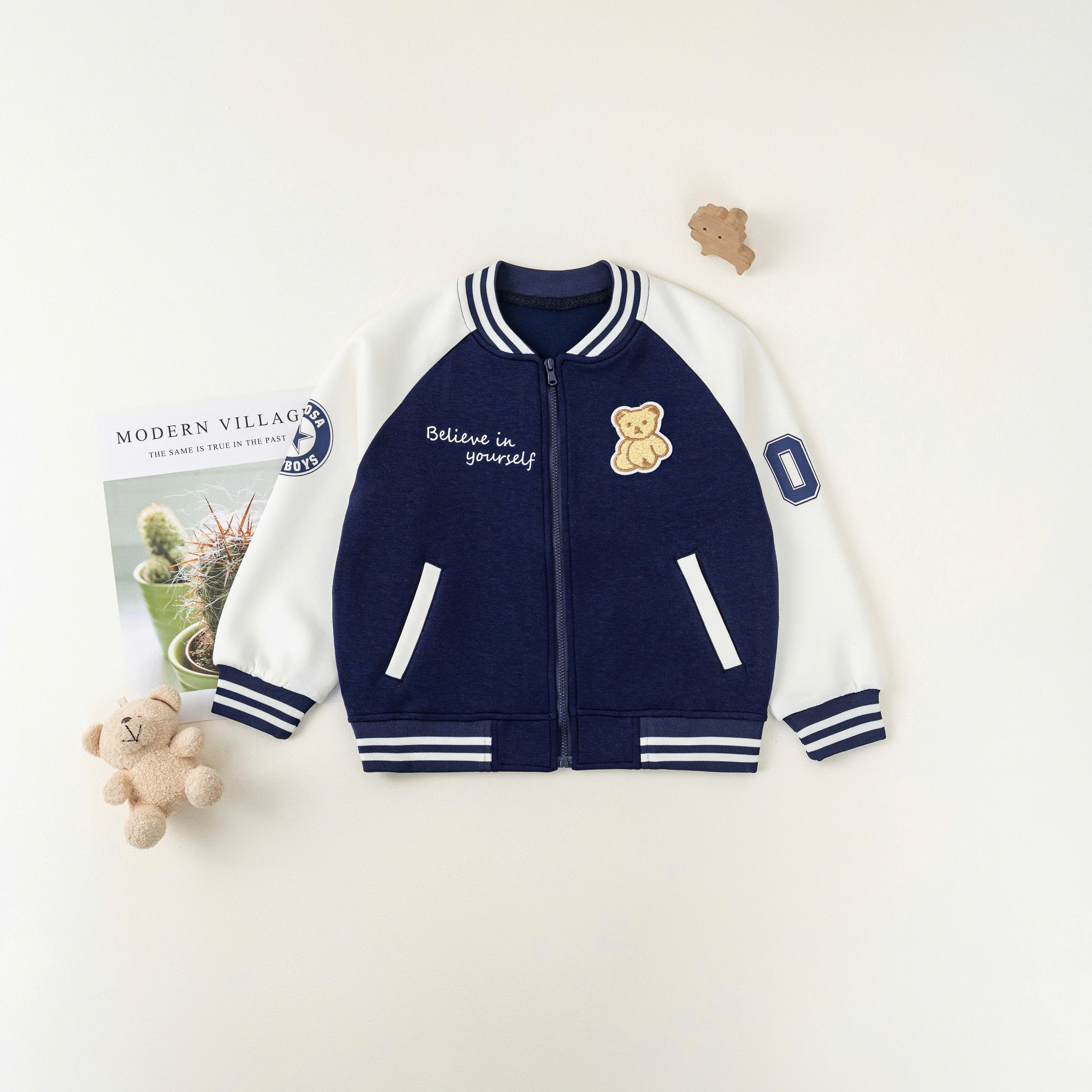 Áo khoác Bomber (1-4Y) Đỏ
