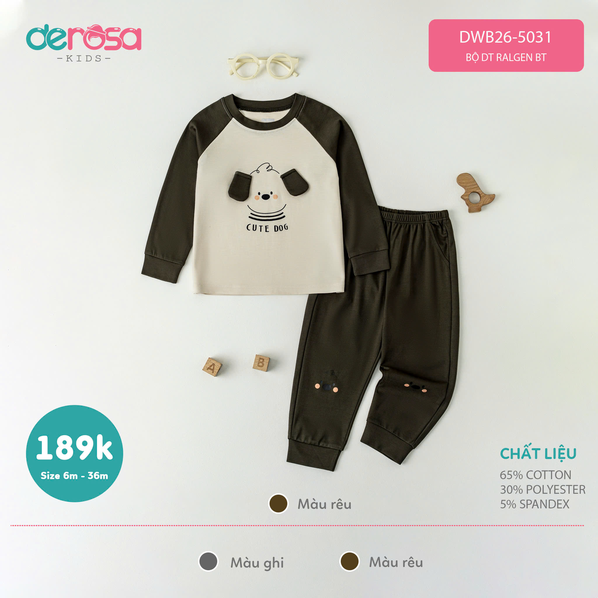 BỘ DT RALGEN BT (6-36M) - RÊU