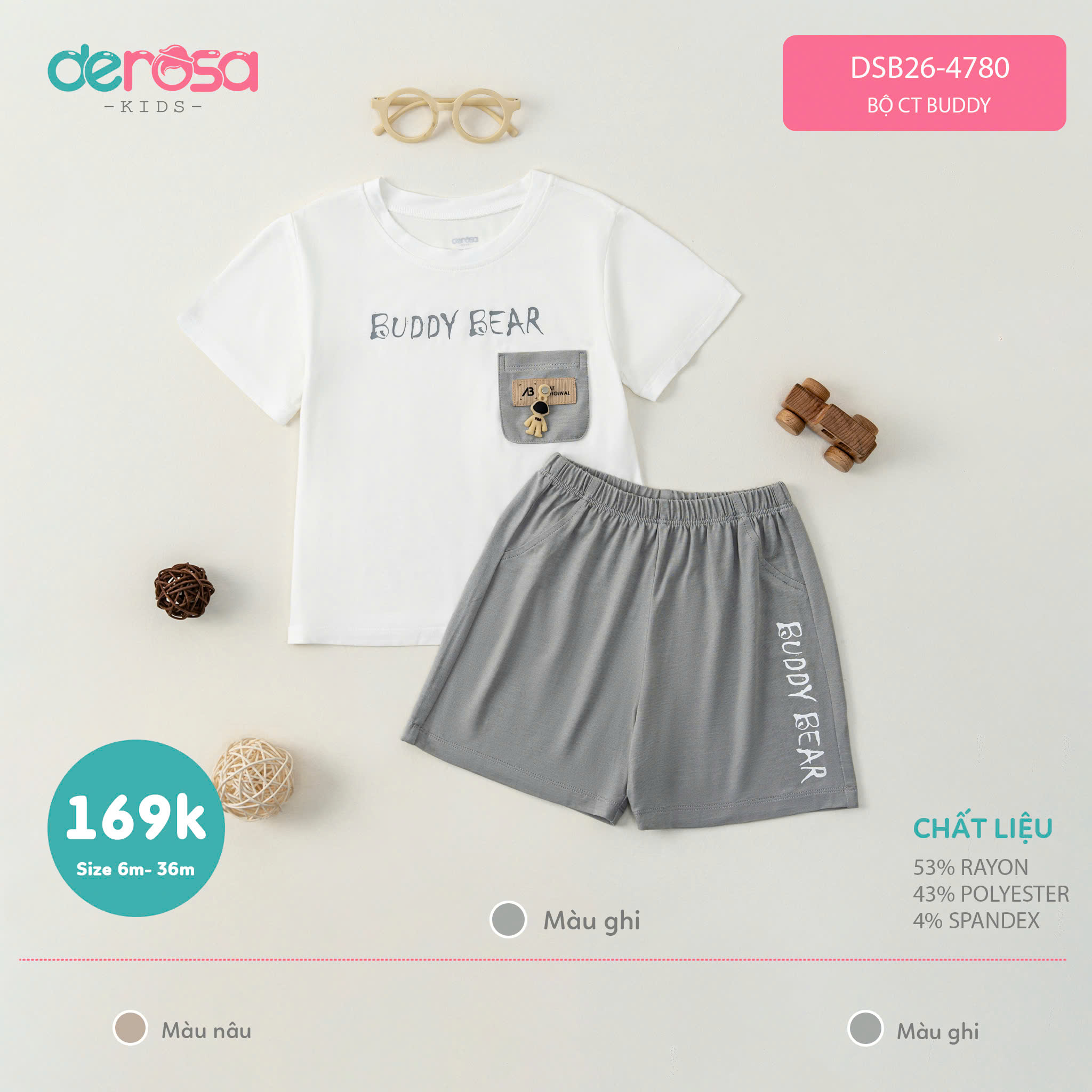 Bộ CT Buddy (6-36M) - Ghi