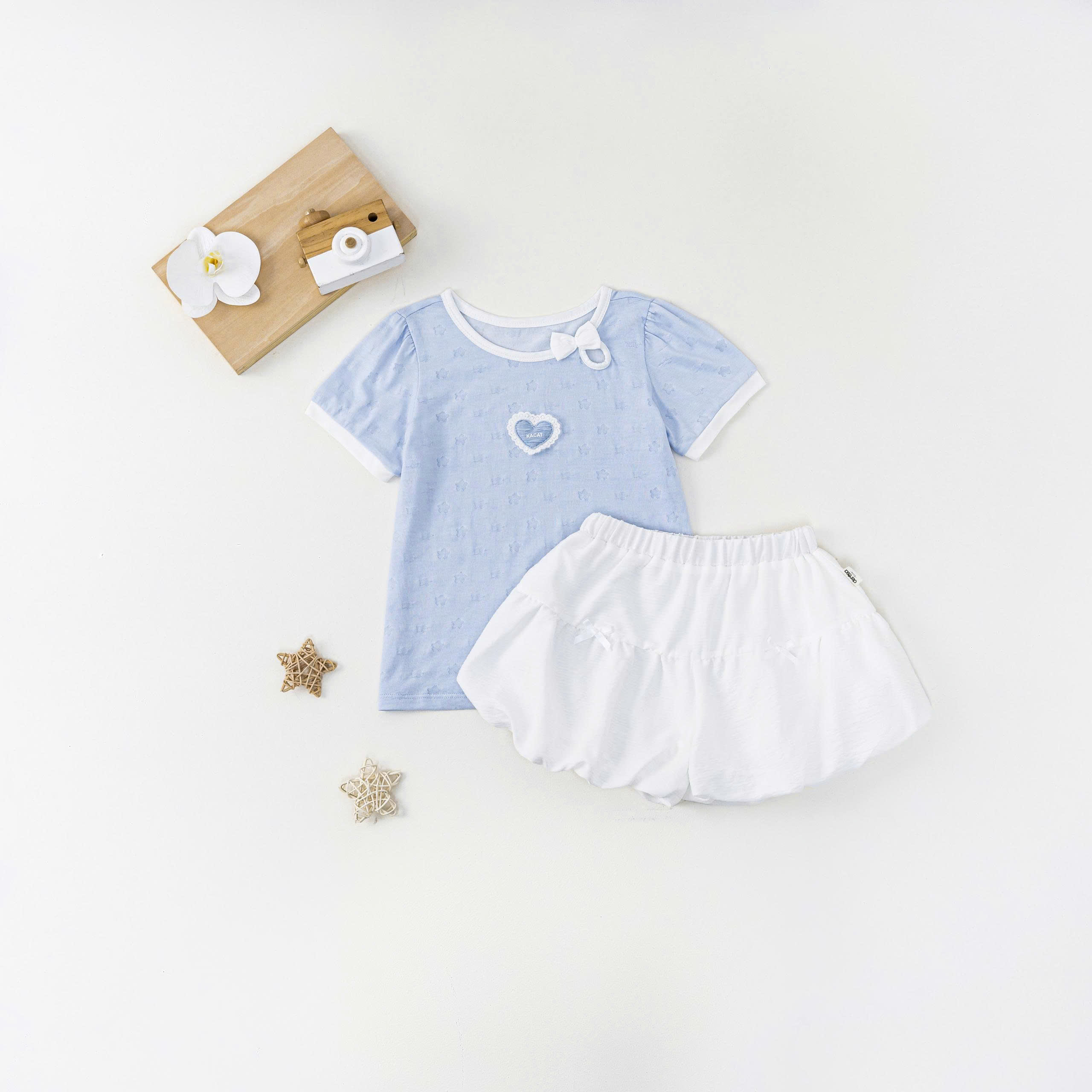 Bộ CT quần bí (1-4Y) - Xanh