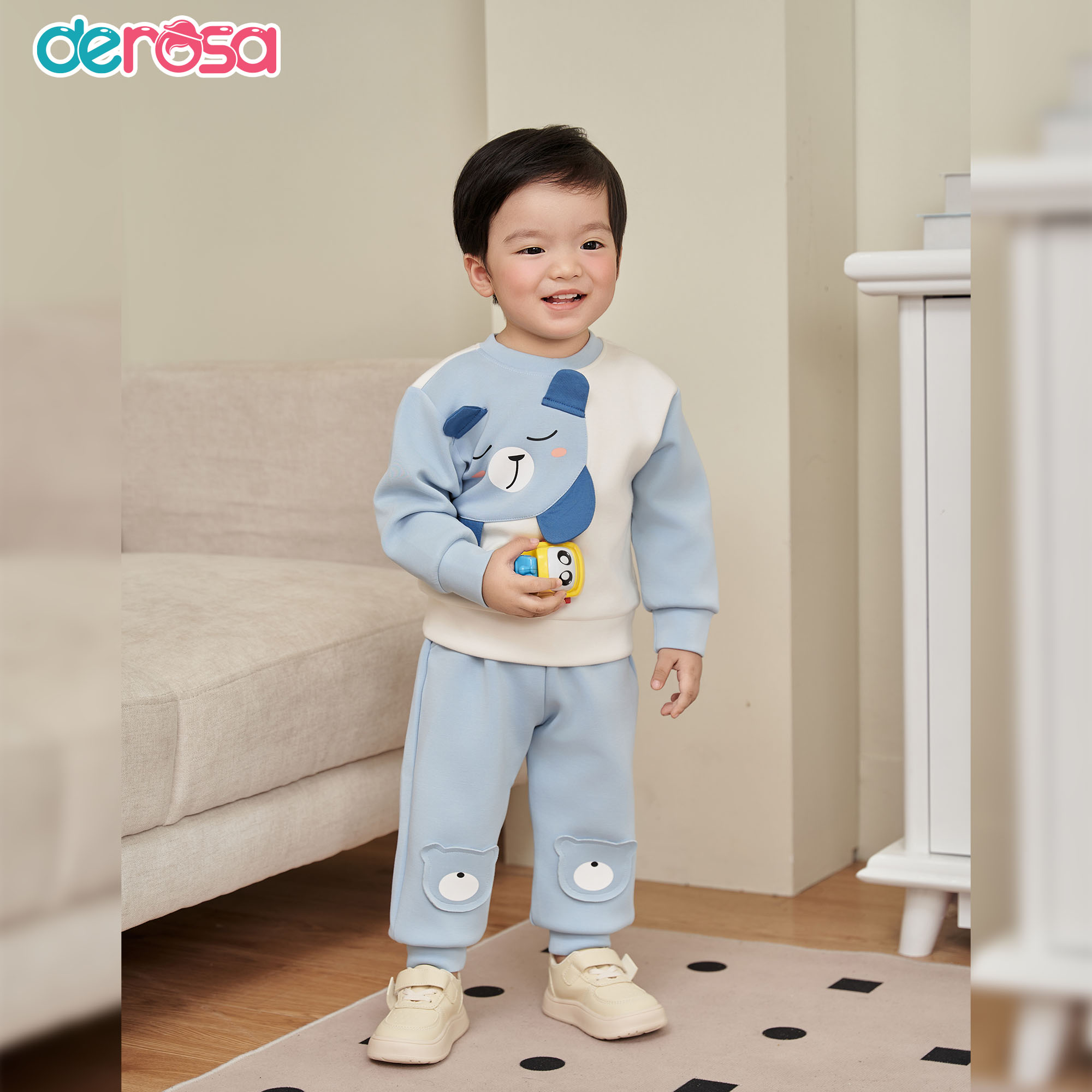 Bộ Thu Đông BT gấu (6-36M) Xanh