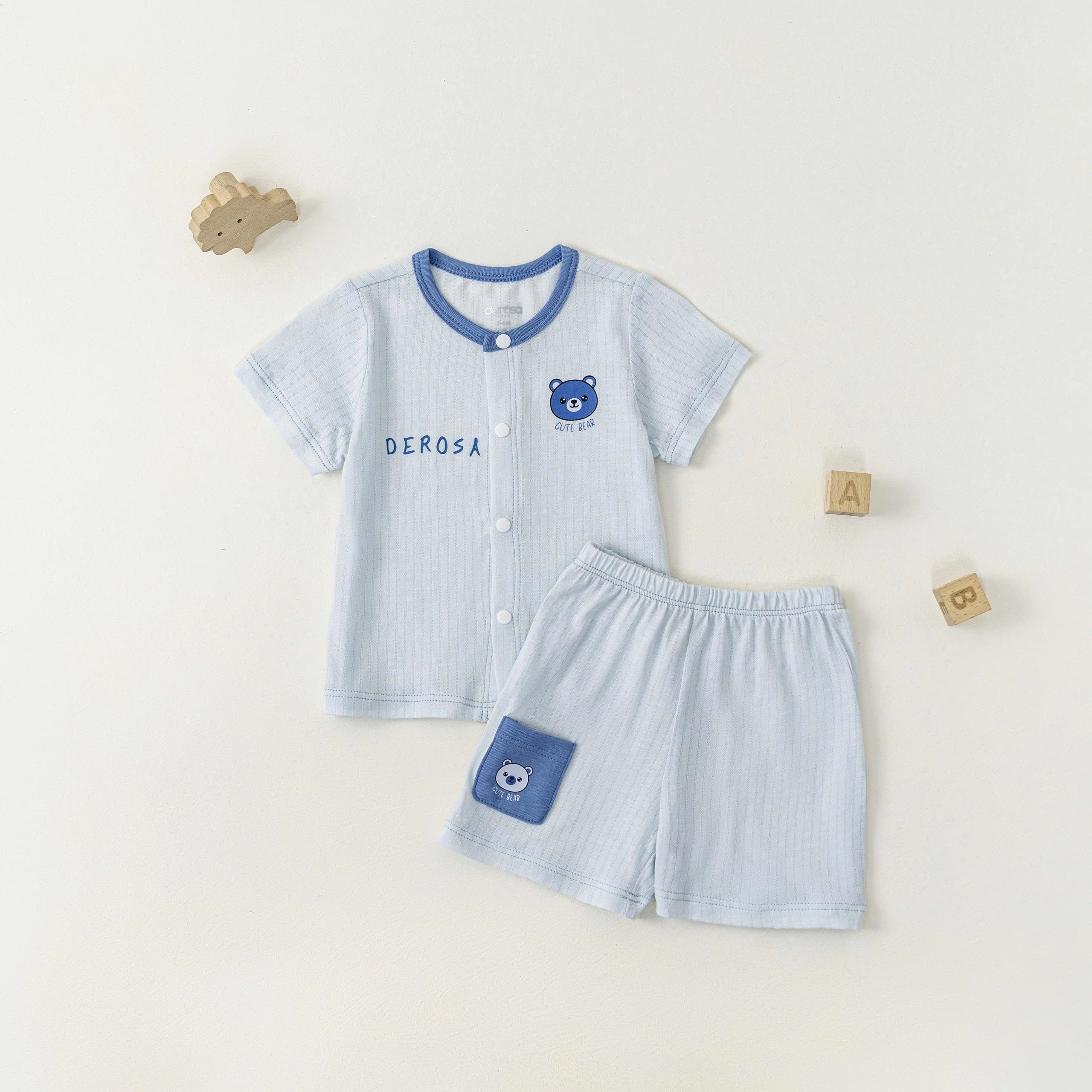 Bộ cộc tay ss (0-6M) Hồng