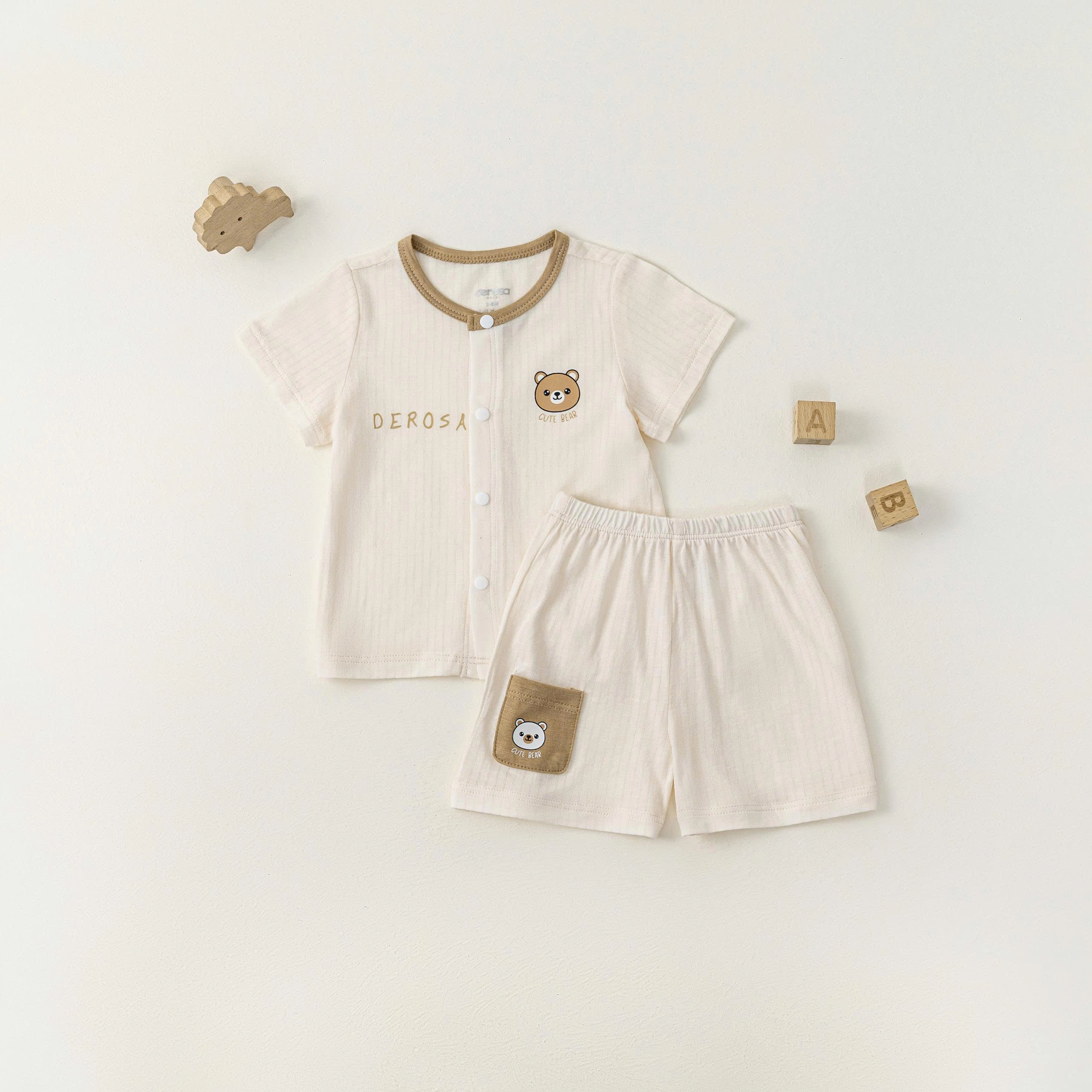 Bộ cộc tay ss (0-6M) Hồng