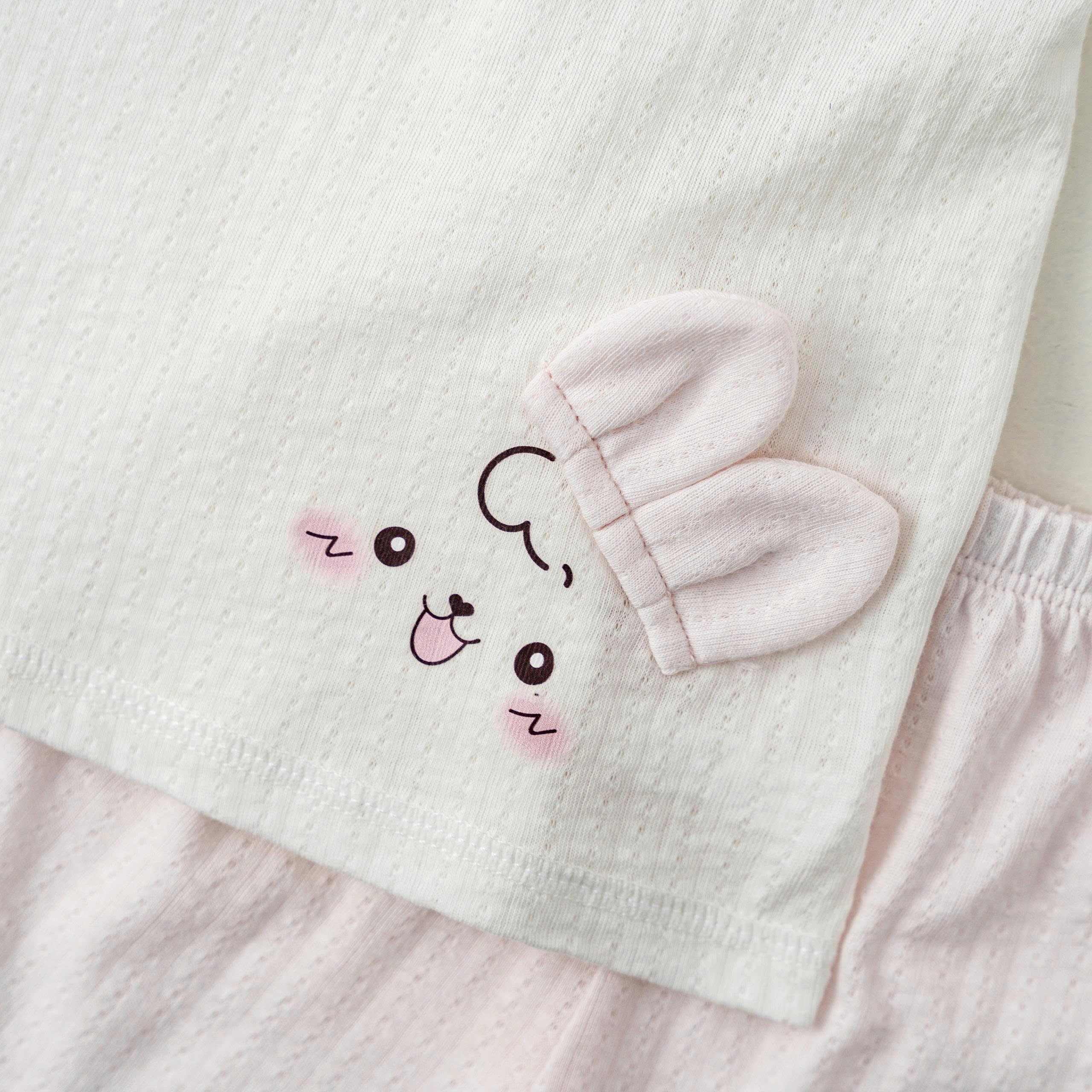 Bộ ss cài lệch CT (0-6M) Xanh