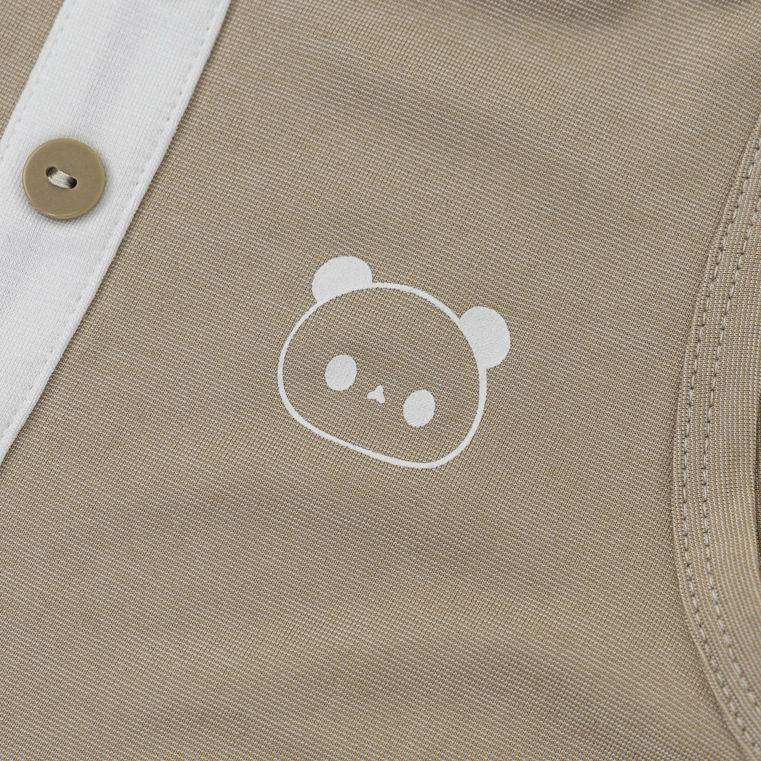 Body suit Panda (3-12M) Ghi