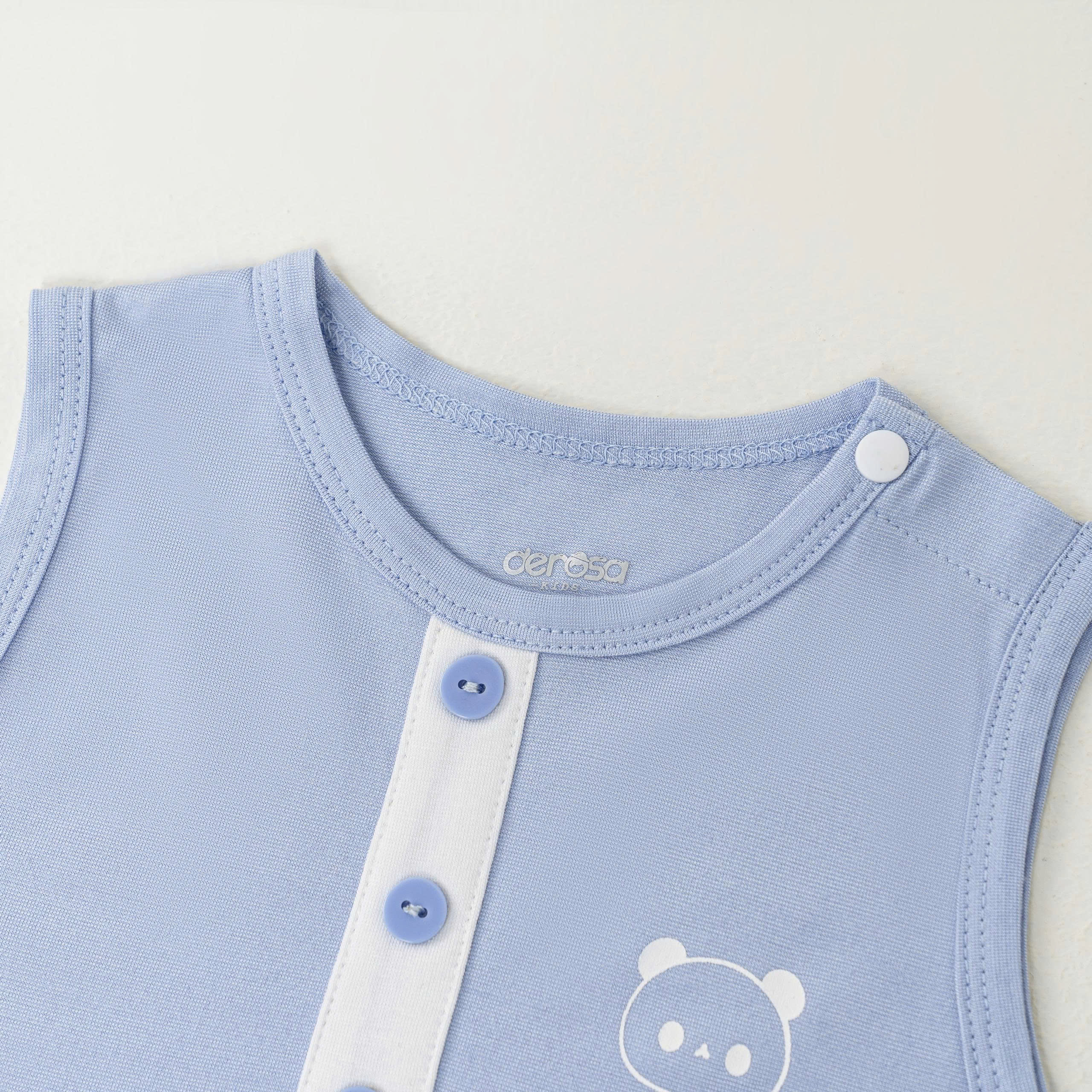 Body suit Panda (3-12M) Ghi