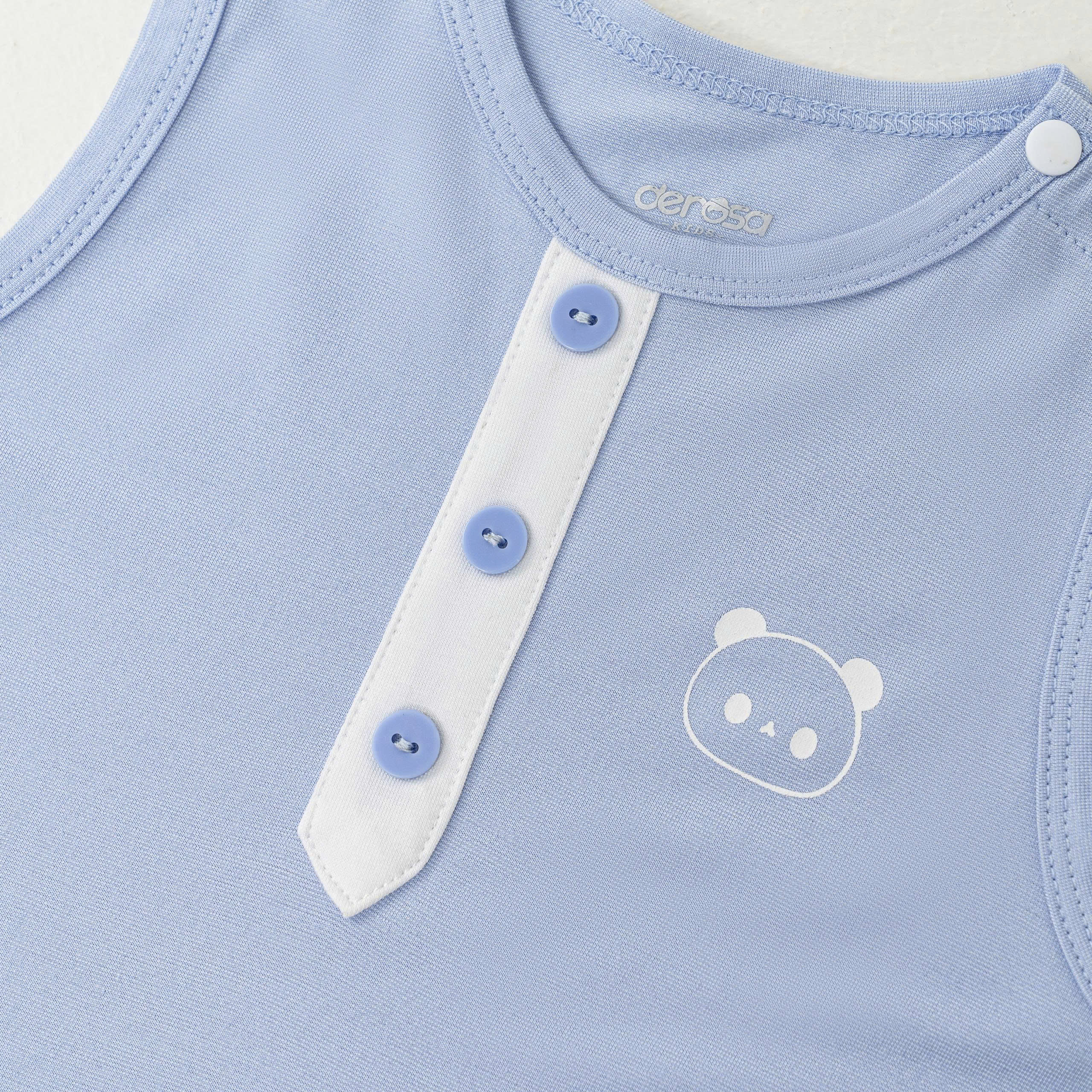 Body suit Panda (3-12M) Ghi