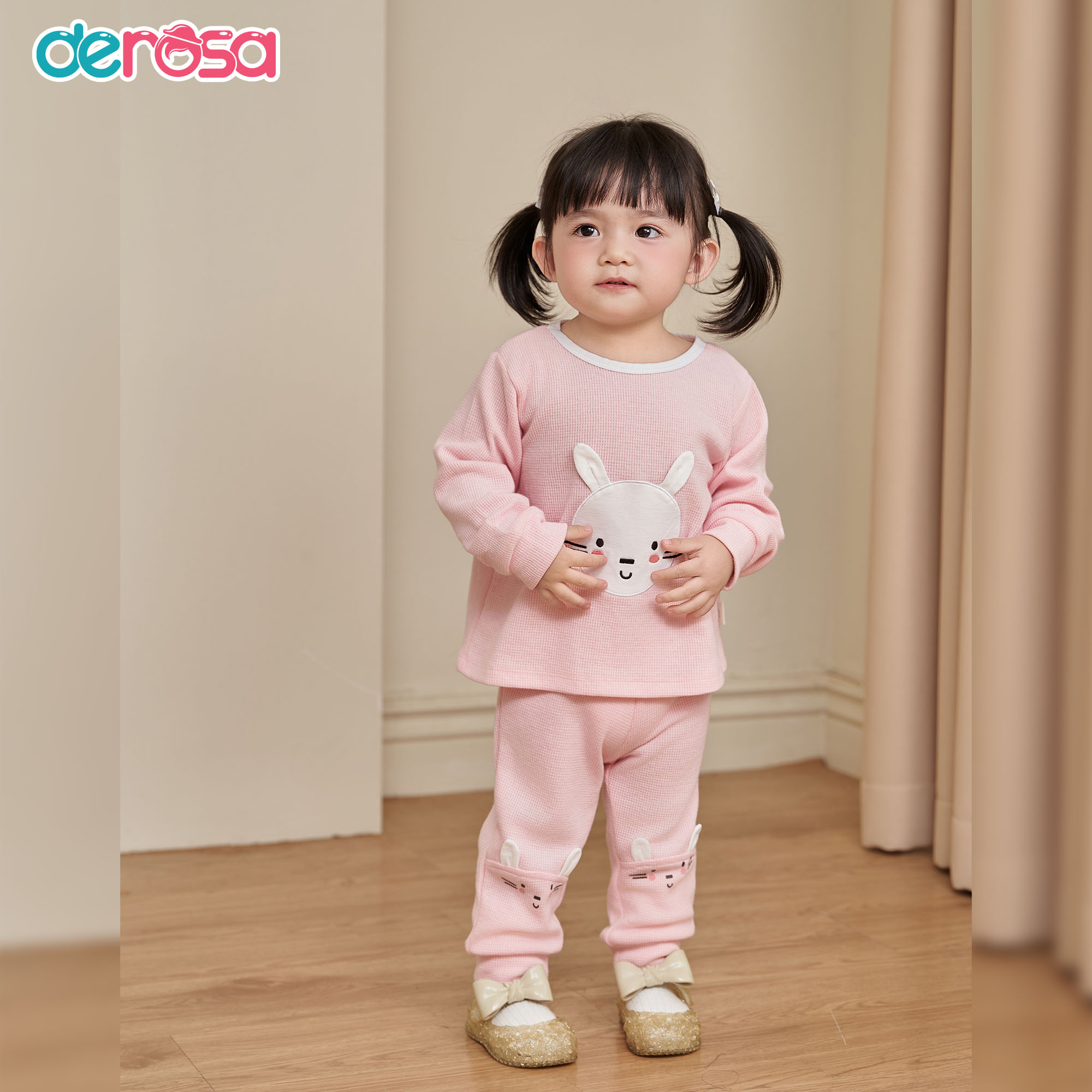 DWB25-3864 (6-36M) Bộ thu đông DT BG  Hồng