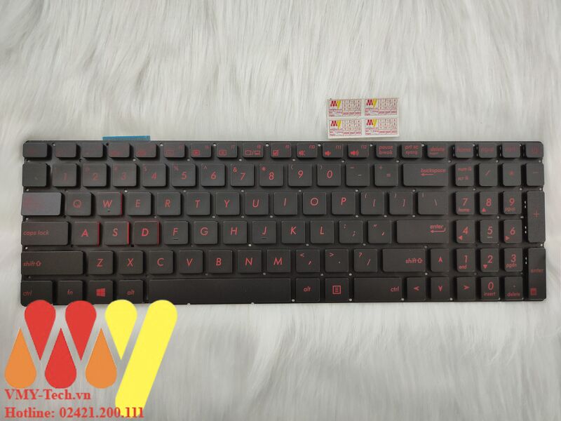 Bàn phím laptop Asus ROG GL552 GL552J GL552JX GL552V GL552VL GL552VW GL552VX Phím đỏ LED Trắng