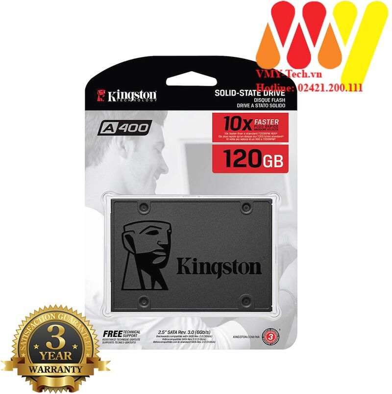 Ổ cứng SSD Kingston 120GB A400 Sata III Chính hãng - BH 3 năm