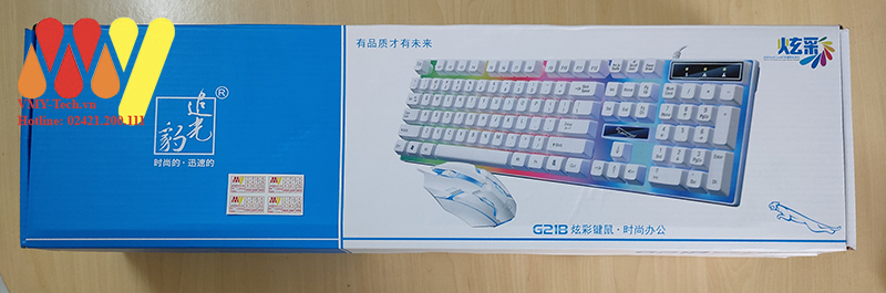 Bộ phím chuột Chuyên Game giả cơ G21 Led 7 Màu