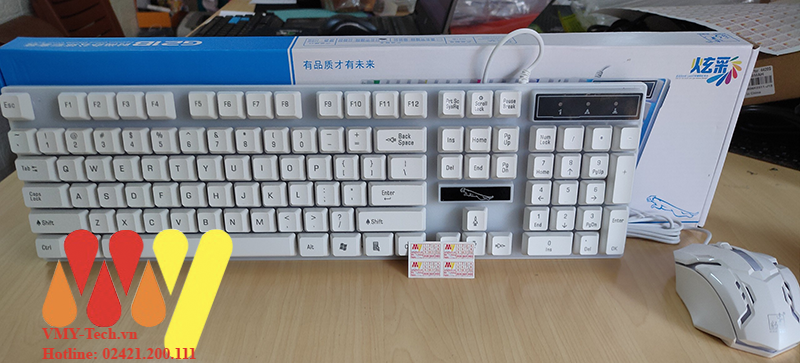 Bộ phím chuột Chuyên Game giả cơ G21 Led 7 Màu