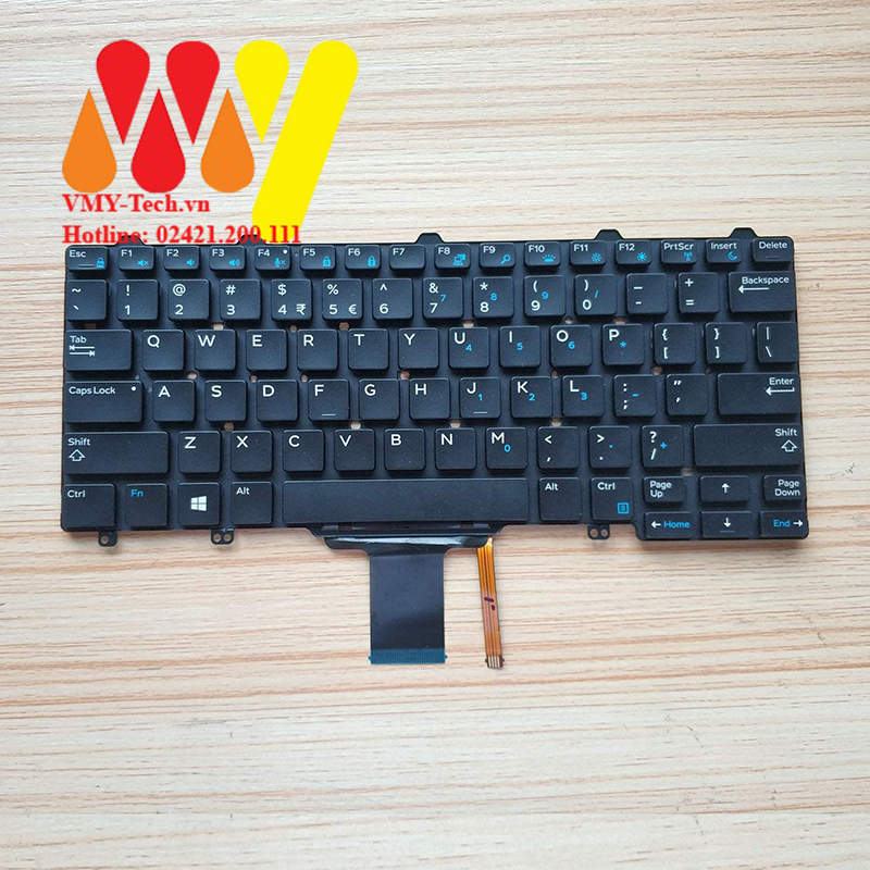 Bàn phím laptop Dell Latitude E7250 E7270 5270 7275 E5250 XPS 9250 LED