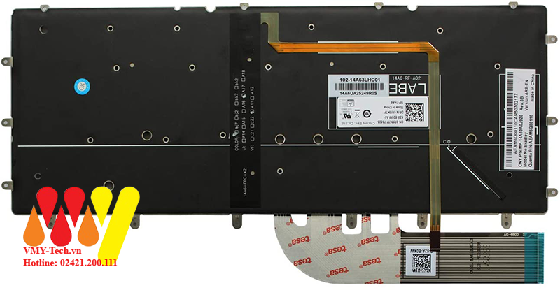 Bàn phím laptop Dell XPS13 9343 9350 9550