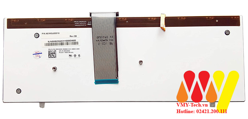 Bàn phím laptop Dell 1340 XPS 1645 1647 1640 R266D XSB86 PP17 LED