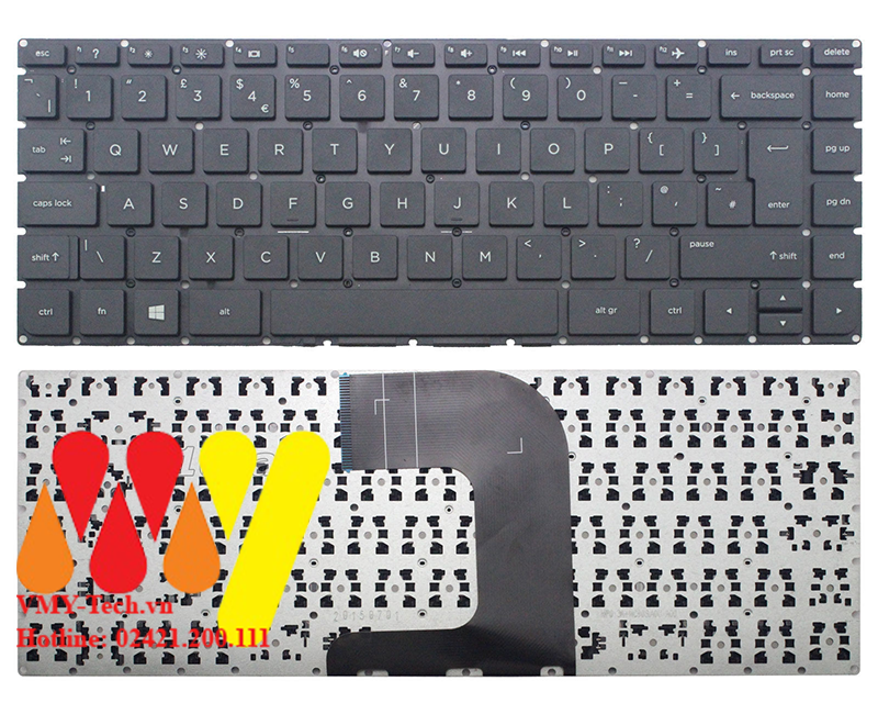 Bàn Phím Laptop HP 240 g4 246 g4 240-g4 246-g4 serial