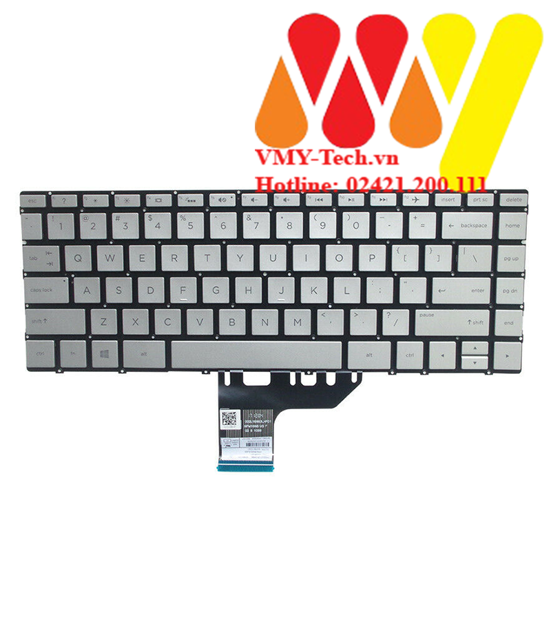 Bàn Phím laptop HP 13-AC 13-AG 13-AD 13-AH 13-AE 13-BF 13-AF Bạc có LED