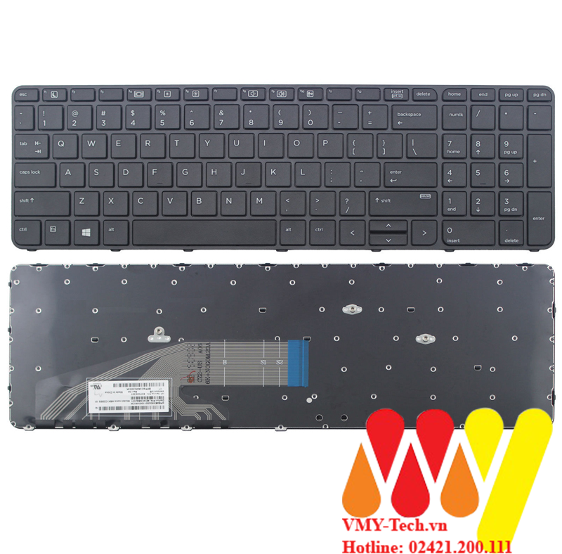 Bàn Phím Laptop HP 650 G2 655 G2 650 G3 655 G3 837551-001 9Z.NCGBQ.301 NSK-CZ38Q 01 831023-001