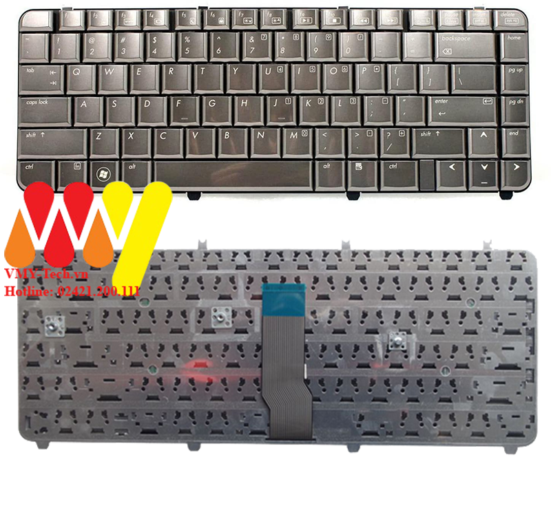 Bàn phím laptop HP Pavilion DV5 DV5-1000 DV5-1104 DV5-1100 DV5-1200 DV5-1235DX Màu Đồng