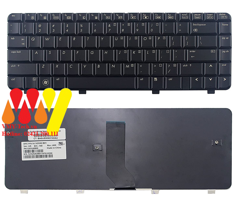 Bàn phím laptop HP DV4 CQ40-100 CQ45-100 DV4-1005TX DV4-1006TX DV4-1007TX DV4-1008TX Màu Đen