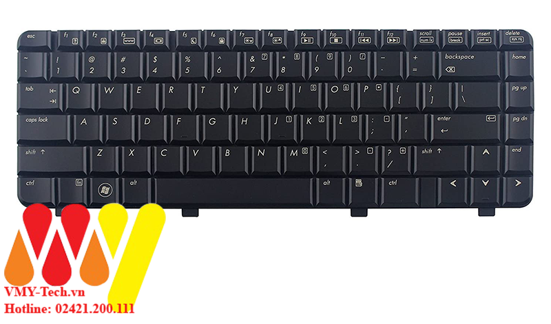 Bàn phím laptop HP Pavilion DV4-2000 DV4-2100 DV4-2200 DV4T DV4T-1200 DV4T-1100 DV4-1400 DV4-1428 DV4-1444DX DV4Z DV4Z-1000 DV4Z-1200 Màu Đen