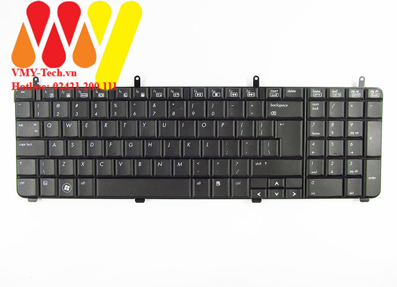 Bàn phím Laptop HP Pavilion DV7 2000 DV7 2100 DV7 2200 DV7 2300 DV7 3000 DV7 3100 Màu Đen