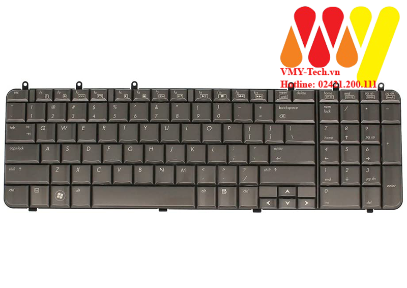 Bàn phím laptop HP DV7-1200 DV7-1500 DV7-1240 DV7-2000 DV7-1270 DV7Z DV7T Màu Đồng