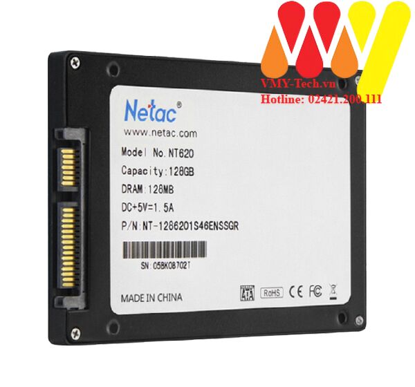Ổ cứng SSD Netac 128GB SATA III Chính hãng - BH 3 năm