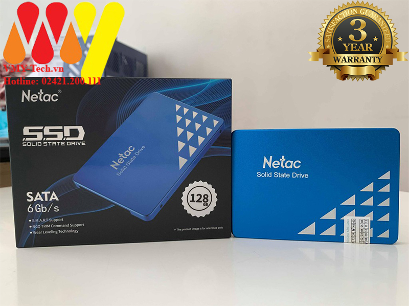 Ổ cứng SSD Netac 128GB SATA III Chính hãng - BH 3 năm