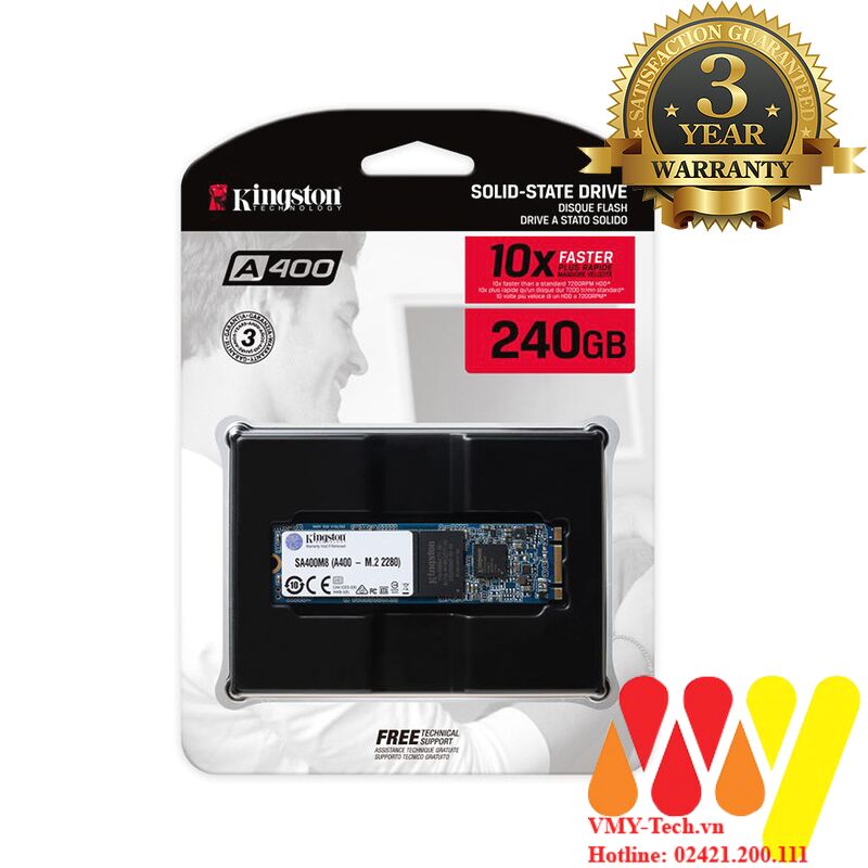 Ổ cứng SSD Kingston 240GB A400 M2 SATA Chính hãng - BH 3 năm