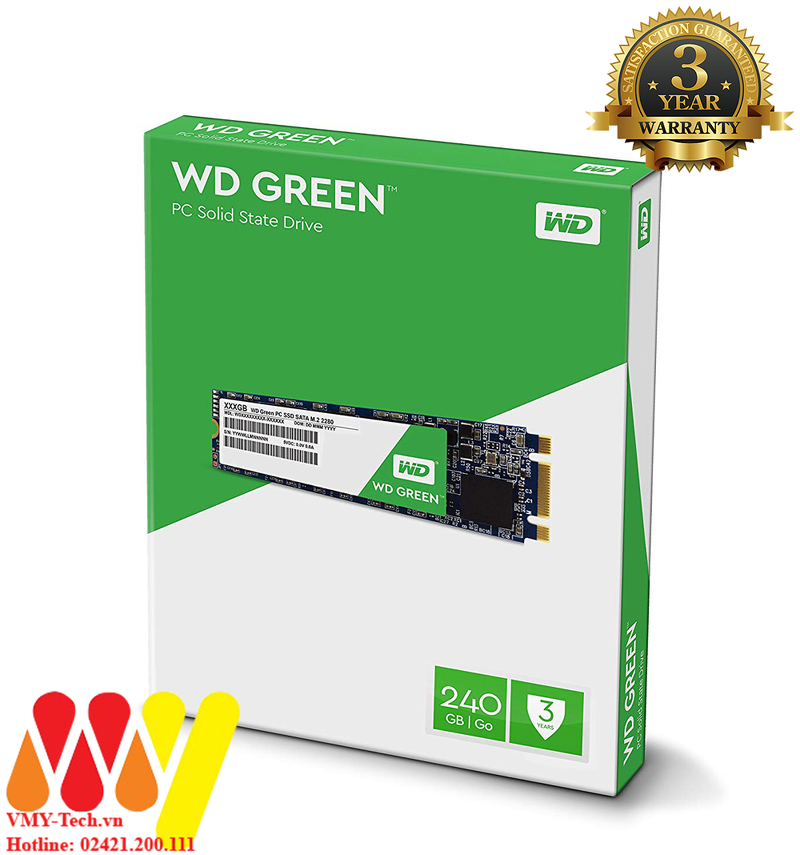 Ổ cứng SSD WD Green 240GB M2 SATA III Chính hãng - BH 3 năm