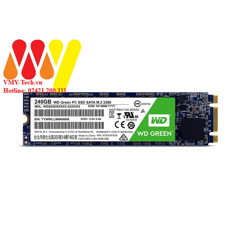 Ổ cứng SSD WD Green 240GB M2 SATA III Chính hãng - BH 3 năm