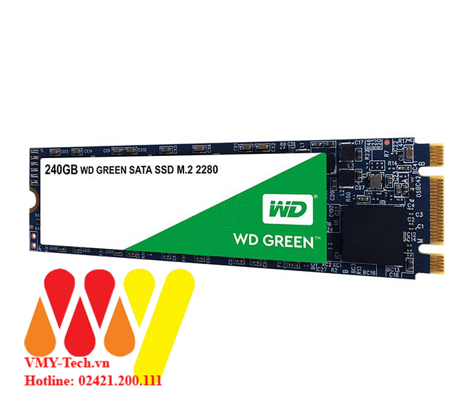 Ổ cứng SSD WD Green 240GB M2 SATA III Chính hãng - BH 3 năm