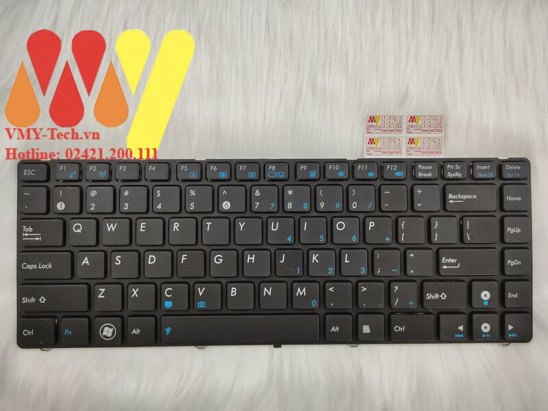 Bàn phím Laptop Asus X42 X42DE X42DQ X42DR X42DY X42F X42JA X42JB X42JC X42JE X42JK X42JP X42JR X42JY X42JZ X42N Màu Đen