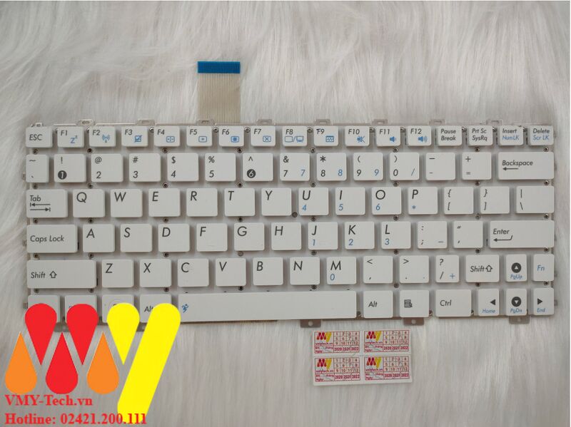Bàn phím Laptop Asus Eee PC X101 X101H X101CH 1011CX 1011PX Màu Trắng