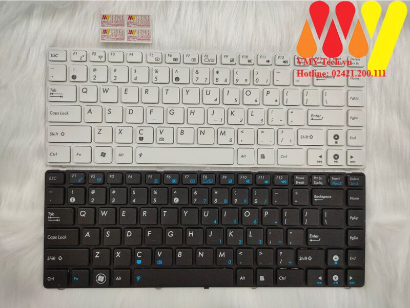 Bàn phím laptop Asus A42D A42F A42J A42D A42N Màu Trắng