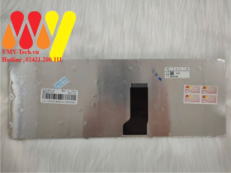 Bàn phím laptop Asus A42D A42F A42J A42D A42N Màu Trắng