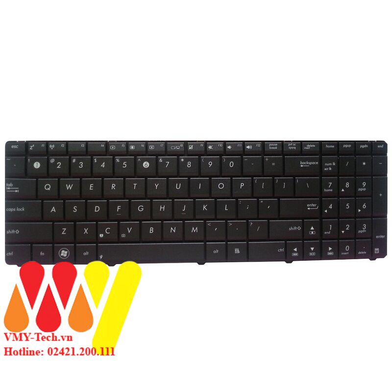 Bàn phím laptop Asus X53 X53Z X53U K53 K53U K53S A53SV Cáp Thẳng