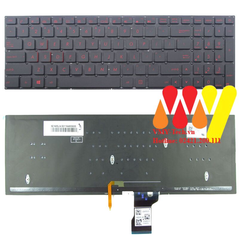 Bàn phím laptop ASUS Q503 G501JW K501UX K501LX GL502VY GL502VT Q503UA Q504UA Q524U Q552UB Q553UB Q524UQ