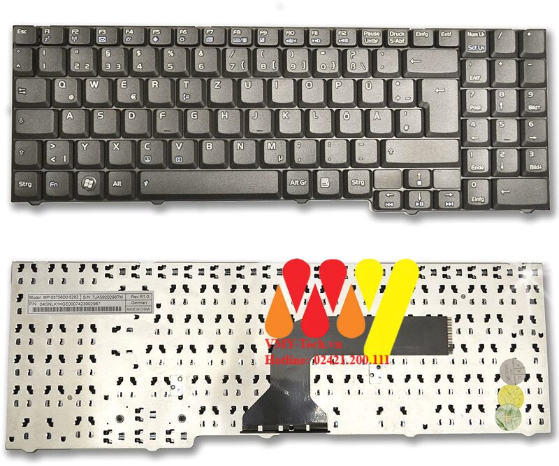 Bàn phím laptop Asus X70 X70E X70F X70Kr X70L X70Se X70Sr X70Z X71 X71A X71Q X71SL X71Sr X71T X71Tl X71TP X71V X71Vn