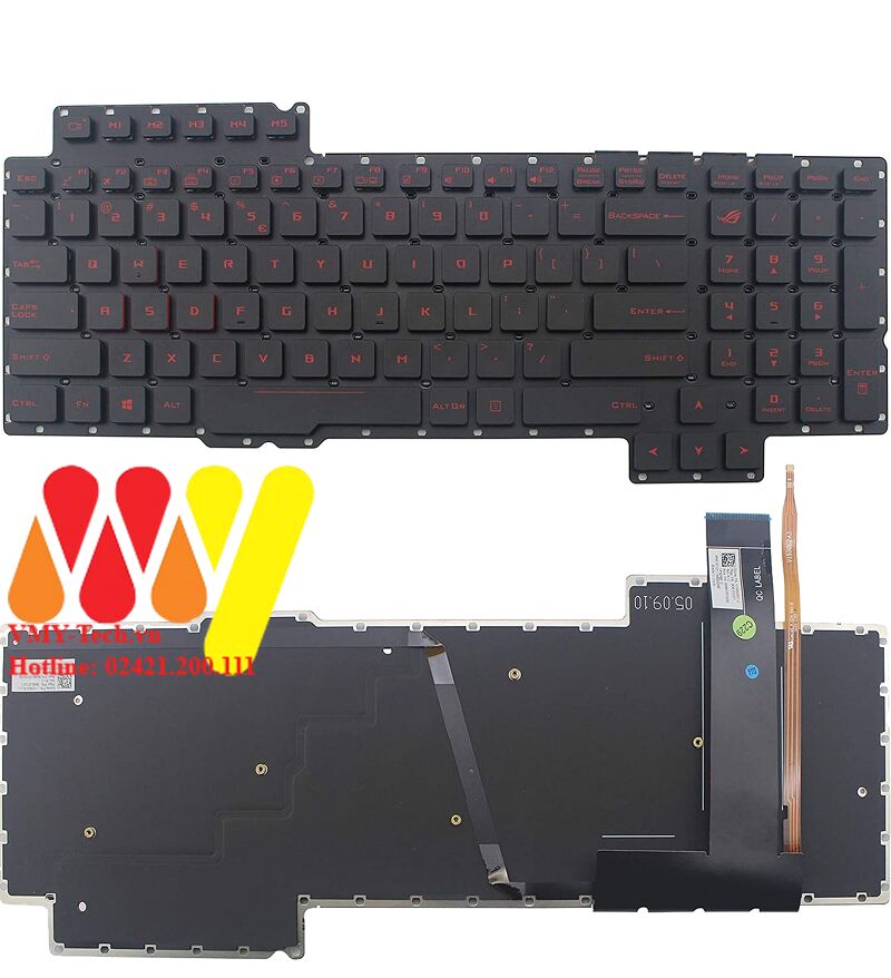 Bàn phím laptop ASUS Rog G752 G752VT G752VY G752VS G752VM G752V G752VL V153062as1-us 0kn0-si1us11