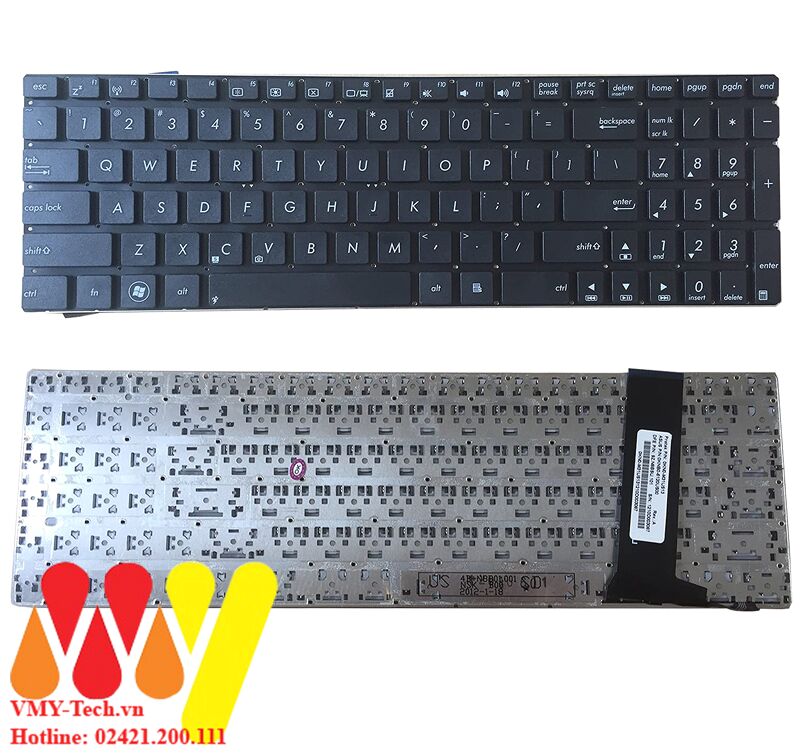 Bàn phím laptop Asus N56XI363VZ-SL N56VM-S3151V N56VM-S3129V N56VM-S4125V N56VM-S4157V