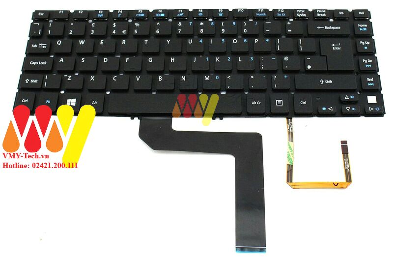 Bàn phím laptop Acer Aspire M5-481T M5-481TG M5-481PT TravelMate X483G(có LED)