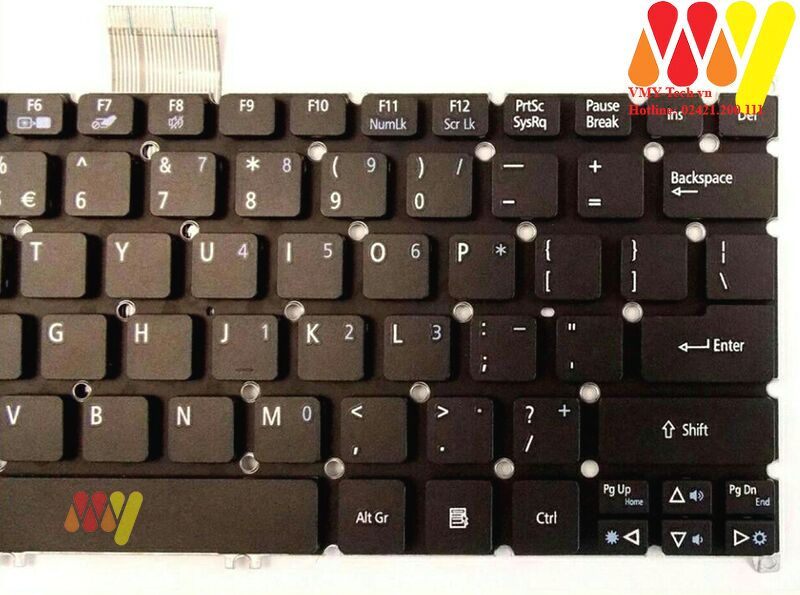 Bàn phím laptop Acer Aspire One 725 726 756 AO725 AO756 AO725 AO756 2351 2343(màu đen)