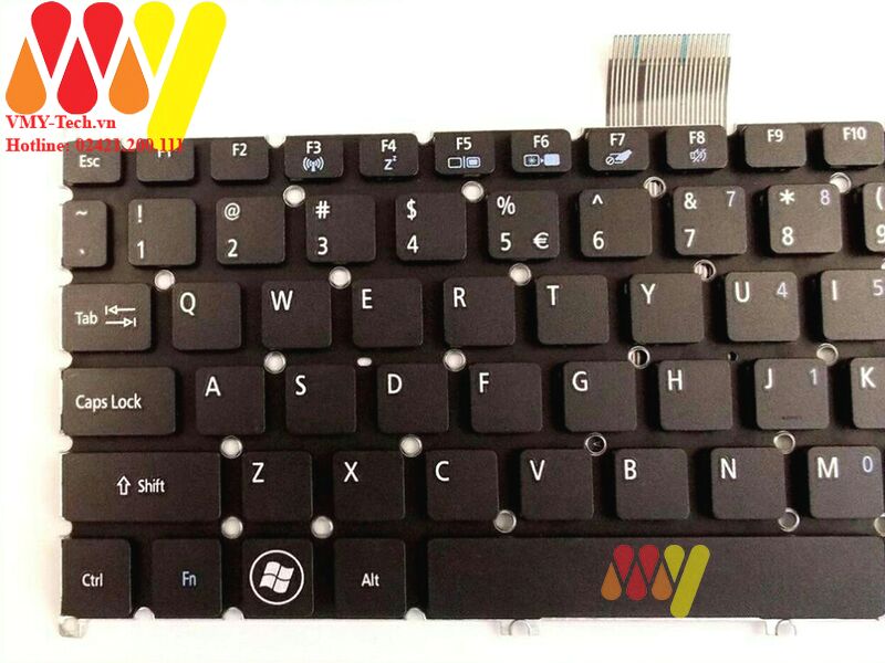 Bàn phím laptop Acer Aspire One 725 726 756 AO725 AO756 AO725 AO756 2351 2343(màu đen)