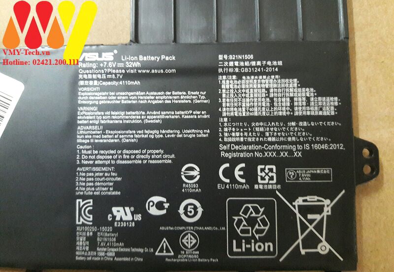 Pin Laptop Asus VivoBook X402 X402C X402CA F402C F402CA-WX102H