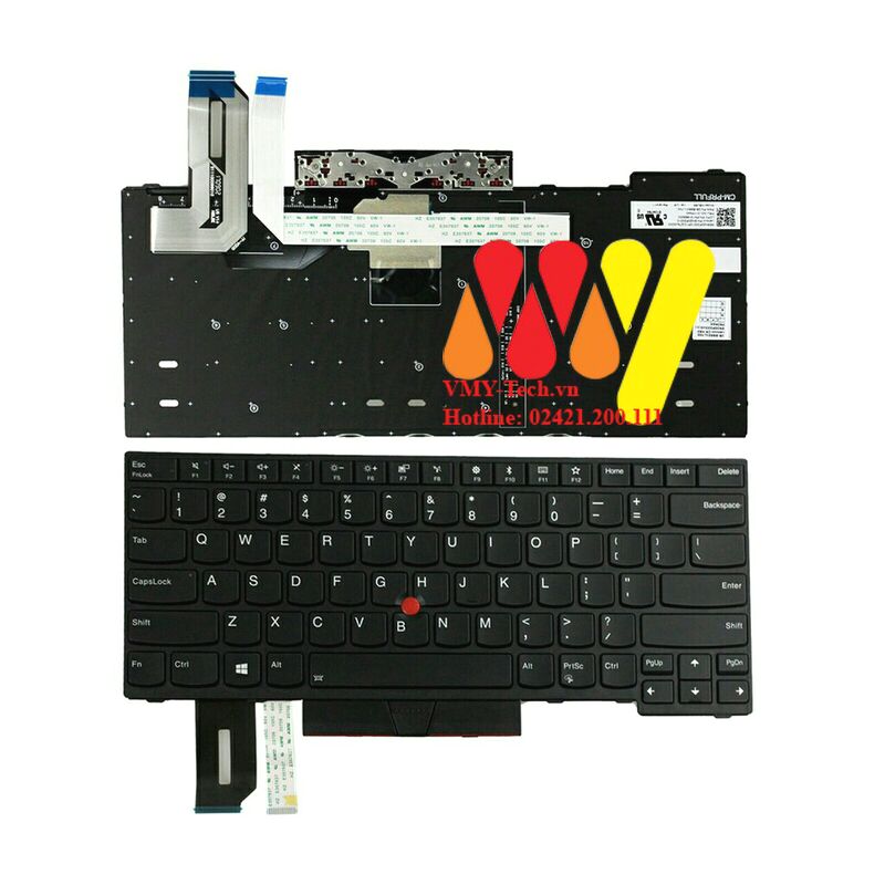 Bàn phim Lenovo ThinkPad E480 L480 T480S T490 US_Không LED